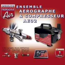 Ensemble Aérographe & Compresseur AE02+