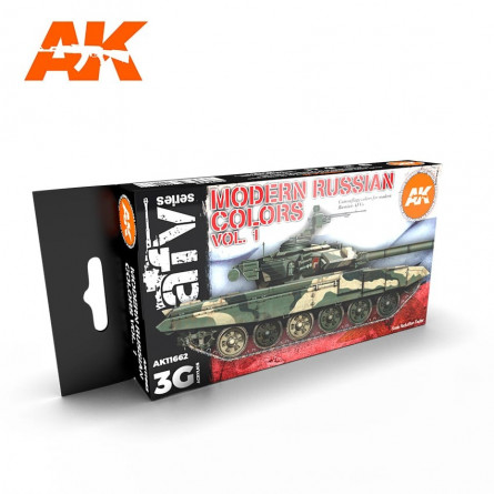 AK4130 MODERN RUSSIAN Colors Vol.1 (Acrylic Paint Set)