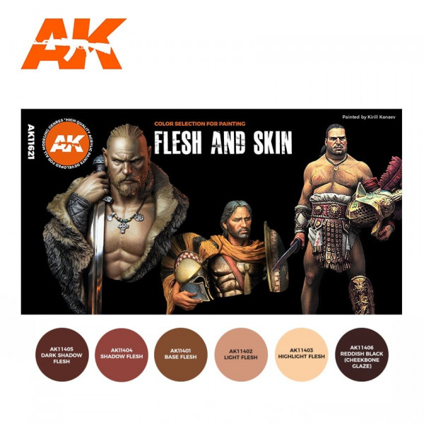 AK11621 Flesh and Skin Colors