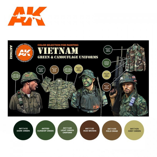 AK 3200 VIETNAM U.S. Green & Camouflage