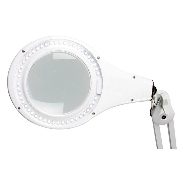 LAMPE-LOUPE LED 8 DIOPTRIES - 8 W - 80 LEDS - BLANC