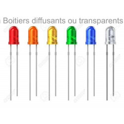 Led rouge Ø 3 mm - Environ 10 pièces