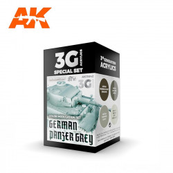 AK160 Panzer Grey Modulation Set (Acrylic Paint Set)