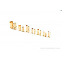 CONNECTEUR OR 4MM CAR M+F