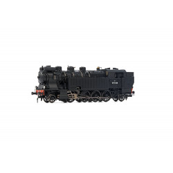 HJ2378 - SNCF, locomotive à vapeur 141 TA 481, livrée noire, ép. III