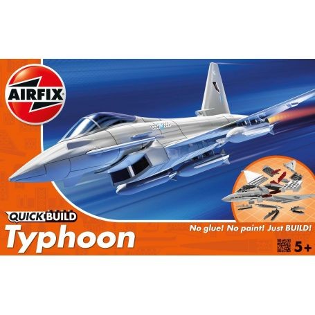 Airfix QuickBuild - Typhoon Système À Clips Pas De Peintures/Colle Maquette 1:72 - Image 2