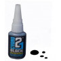 Colle 21 Noir-21gr. Super Glue Black Cyanoacrylate ideal pour la modelisation et le bricolage.