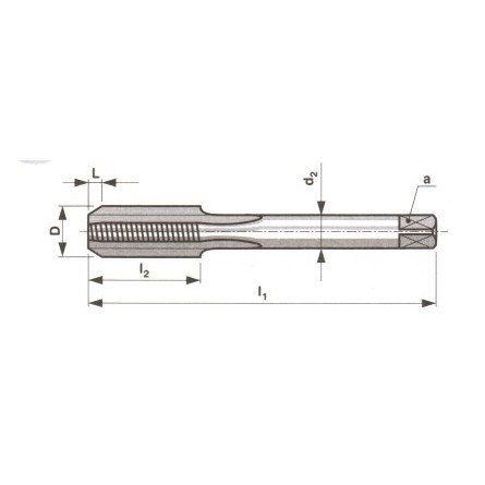 KS Tools 331.1105 - Jeu De 2 Tarauds à Main HSS - Pas 75 - Pour Filetage Manuel
