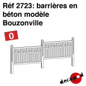Barrières en béton modèle...