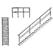 HO / Escalier en bois à 39...