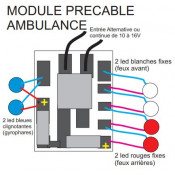 Platine d'éclairage câblée...