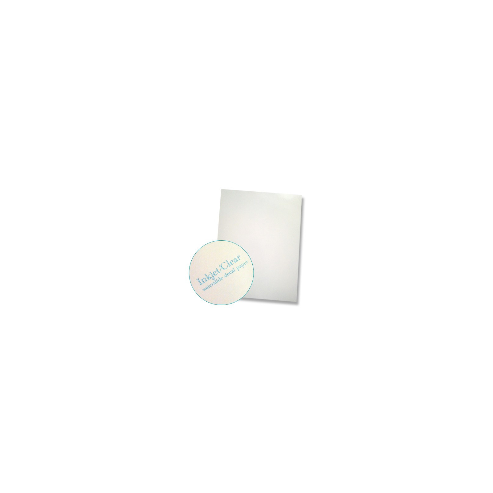 Feuille decalques vierge, fond blanc jet d'encre, 1 feuille - Francis  Miniatures