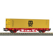 Wagon porte conteneur MSC...