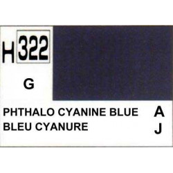 GUNZE H322 BLEU CYANINE BRILLANT