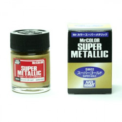Peinture Gunze Mr.COLOR SUPER METALLIC SM02 Super Gold
