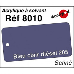 595-8010 Acryl Solvant bleu clair diésel 205