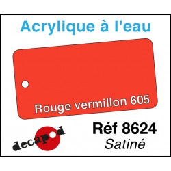 Acryl eau Rouge vermillon 605