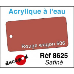 Acryl eau Rouge wagon 606 satiné