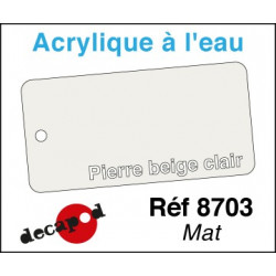 Acryl eau Mat Pierre beige clair