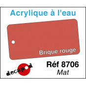 Acryl eau Mat Brique rouge