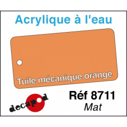 Acryl eau Tuile mécanique orange