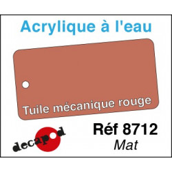Acryl eau Tuile mécanique rouge