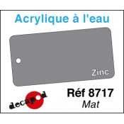 Acryl eau Zinc mat