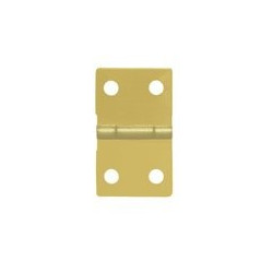 Charnière laiton 13x22mm trous de 2,3mm la paire