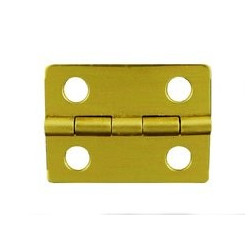 Charnière laiton 25,5x22,5mm trous de 4,3mm la paire