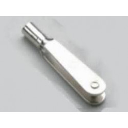 Chape en acier avec filetage M2,5