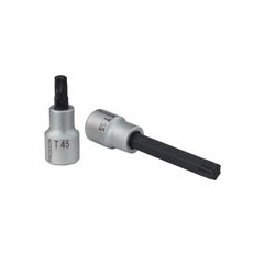 Douille tournevis TX 1/2" (12,5mm) Longueur 100 mm en acier CrV