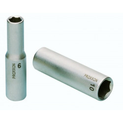 Douille rallongée 3/8" (10 mm) en acier CrV Longueur 46 mm