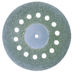 Disque diamenté diamètre 38 mm avec aérations + 1 tige 2,35 mm