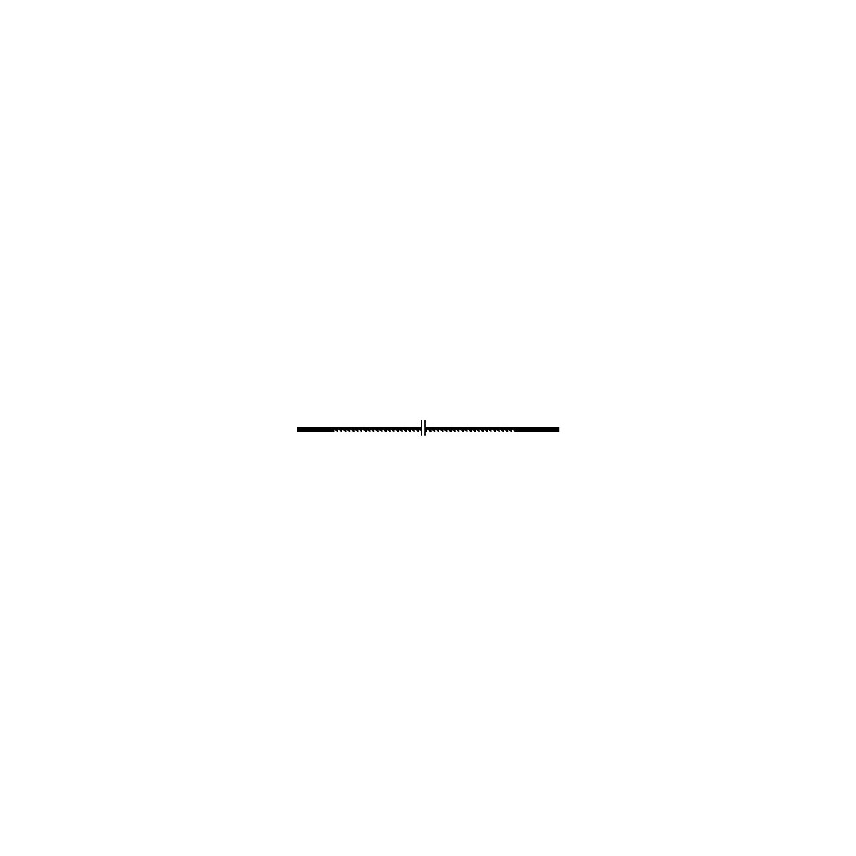 Lame fine Supercut sans ergot. 130 mm Denture fine