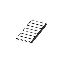 Planches superposées Plaque de styrène blanche 150x300x1mm