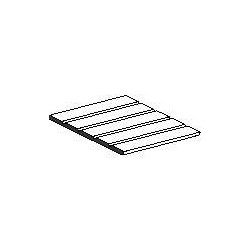 Plaque de styrène blanche wagon de marchandises 150x300x1mm