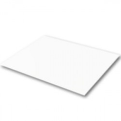 Plaques de styrène blanche opaque format 200x530 mm - 3 plaques