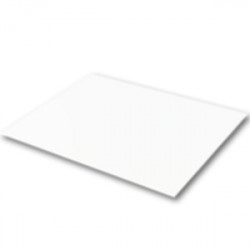 Plaque blanche de styrène 300x600x0,25mm