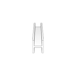 Profilé en H 4,0mm - Sachet de 3 pièces