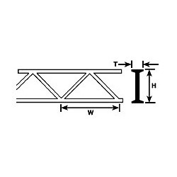 Profilé Plastruct styrène 3,2mm