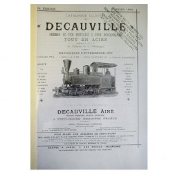 Catalogue des caractéristiques et prix des matériels vendus par DECAUVILLE en 1890