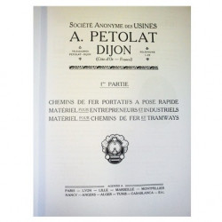 Catalogue Petolat de 1922