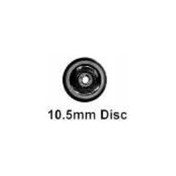 Roues à disque - Essieu wagon avec pointes - Diamètre 10,5 mm