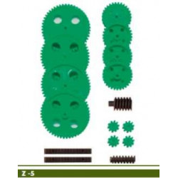 Jeu de roues dentées module 1 perçage des axes