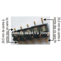 Moteur pour boitier Tenshodo - avec les vis sans fin - Diamètre : 35mm