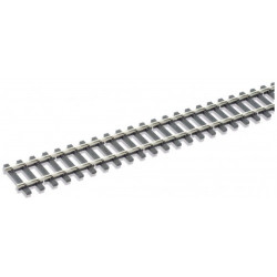 Rail maillechort Code 143 - traverses imitation bois - 12 pcs