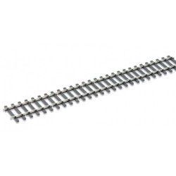 Rail maillechort Code 124 - traverses imitation bois