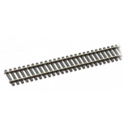 Rail maillechort - traverses imitation bois code 75 - 12 pcs