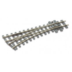Aiguillage rayon a gauche - 304mm (12in) - Electrofrog