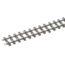 Rail maillechort - traverses imitation bois code 80 ("Mainline") - 25 pcs